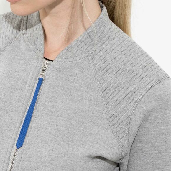 Kit & Ace Blue Jordan Cashmere Blend Bomber Jacket - Picture 12 of 12